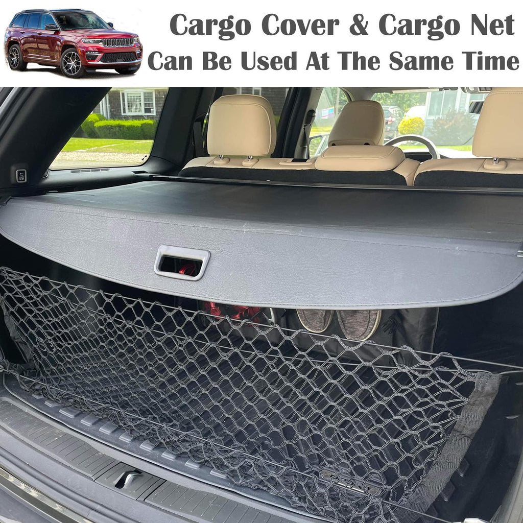 Leather Retractable Cargo Cover for 2022-2026 Jeep Grand Cherokee 2 Row WL 4XE