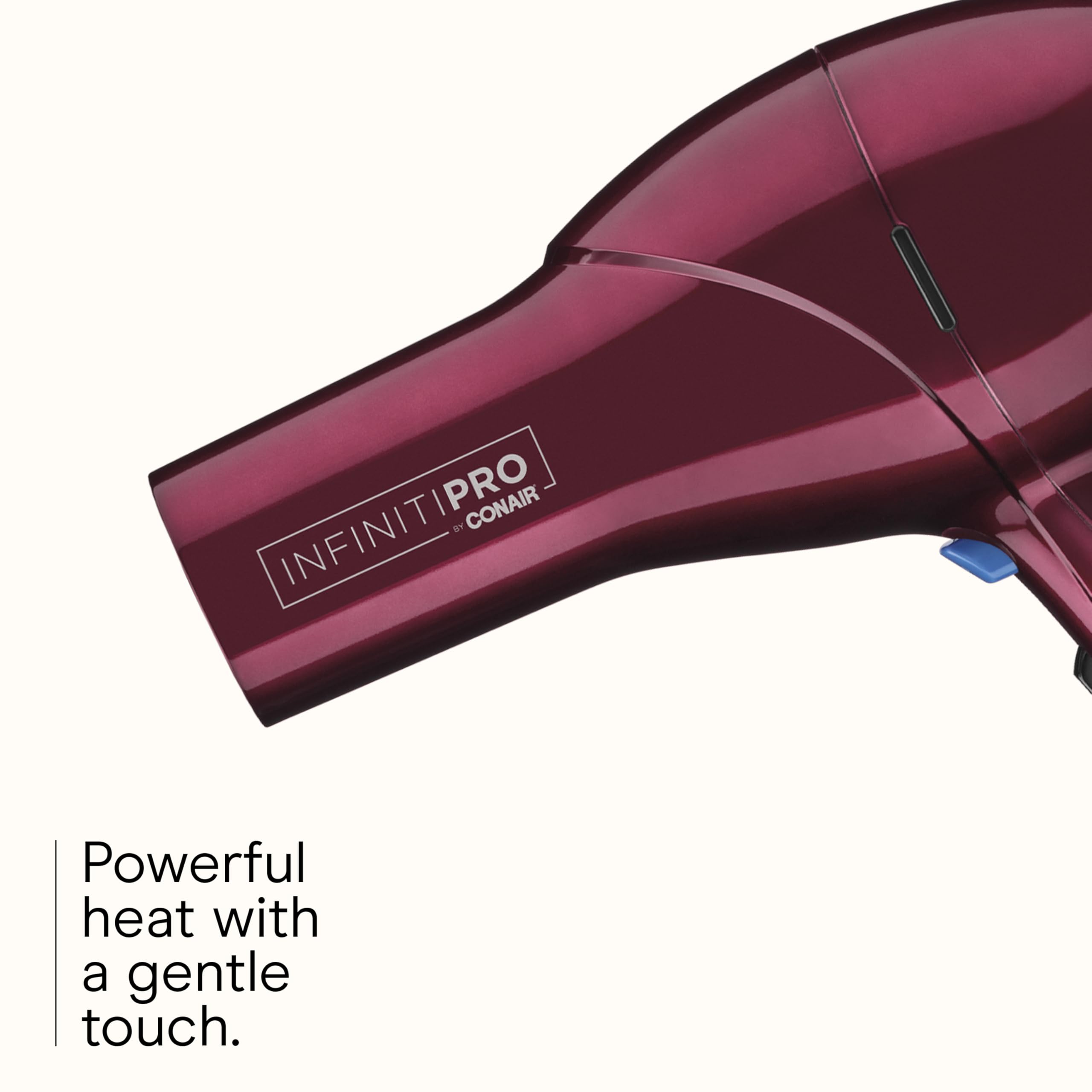 Conair Infiniti Pro Hair Dryer w Diffuser Concentrator  Bonus Brush - Tourmaline Ceramic - Burgundy