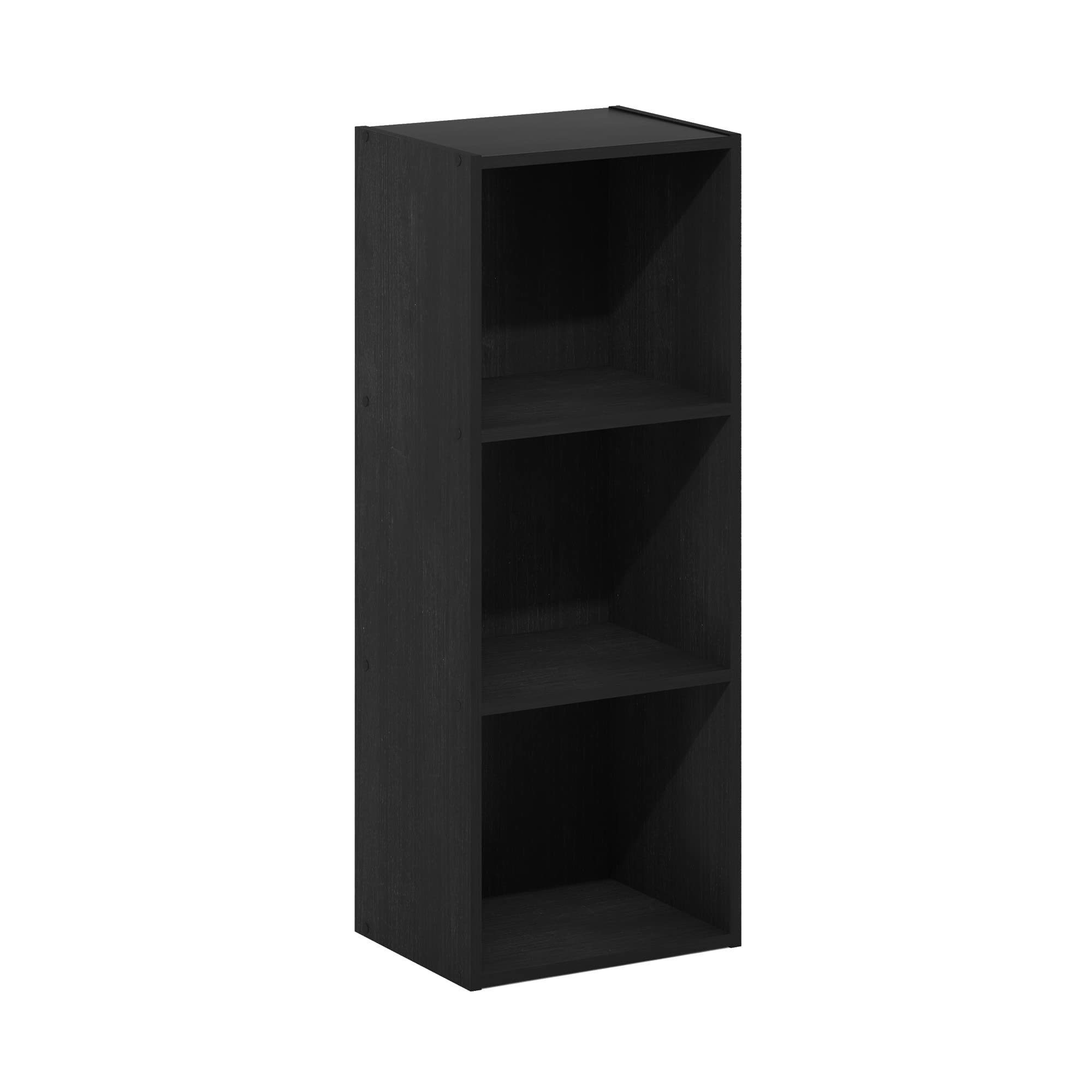 -Tier Open Shelf Bookcase 9.0D x 12.0W x 32.0H Inch Blackwood $25.50