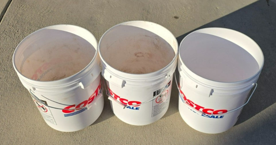 Gallon White Bucket 3 Count