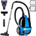W Bagless Canister Vacuum Cleaner w Pet Turbo Brush 4L Dust Cup Blue