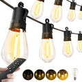 Outdoor String Lights Patio LED - 15M 50FT Outside Waterproof Dimmable Retail $14.00