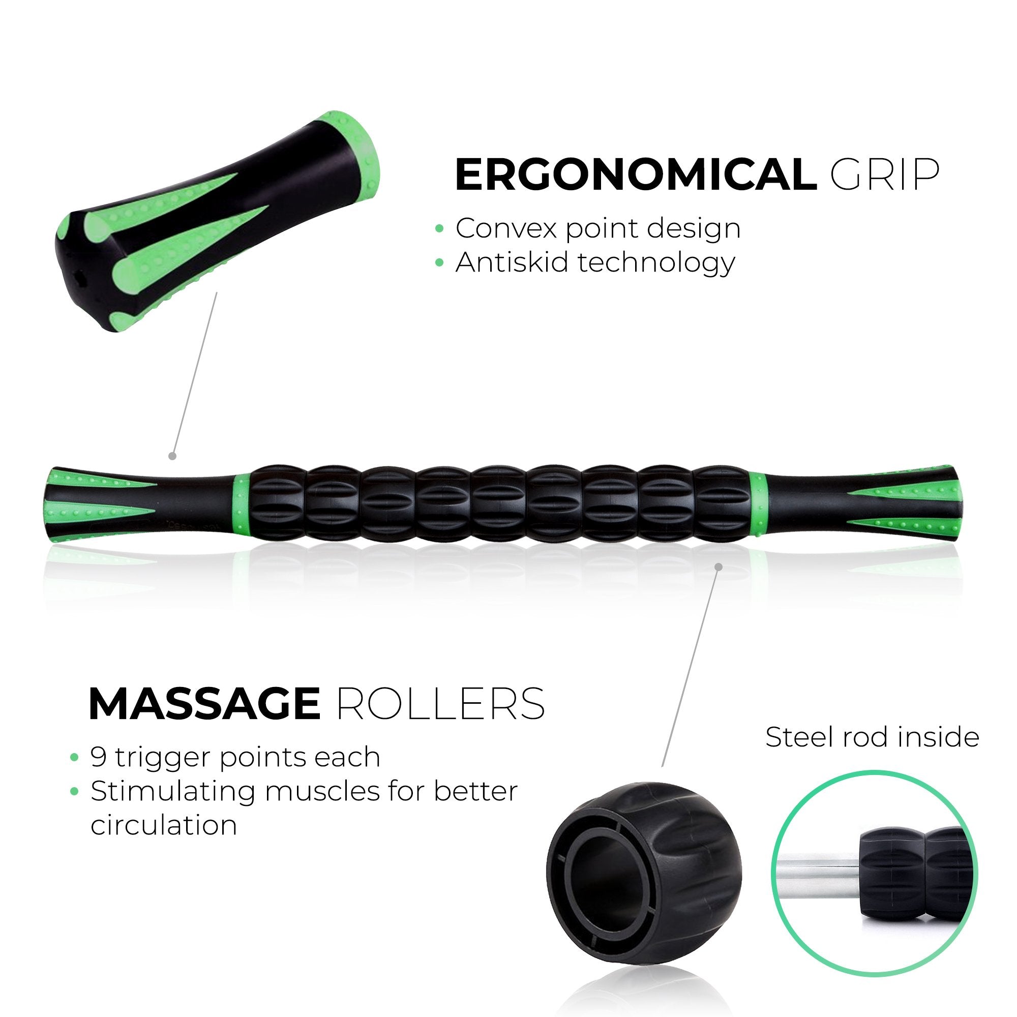 Open-Box New YESINDEED Muscle Roller Massage Stick for Cramping  Tightness