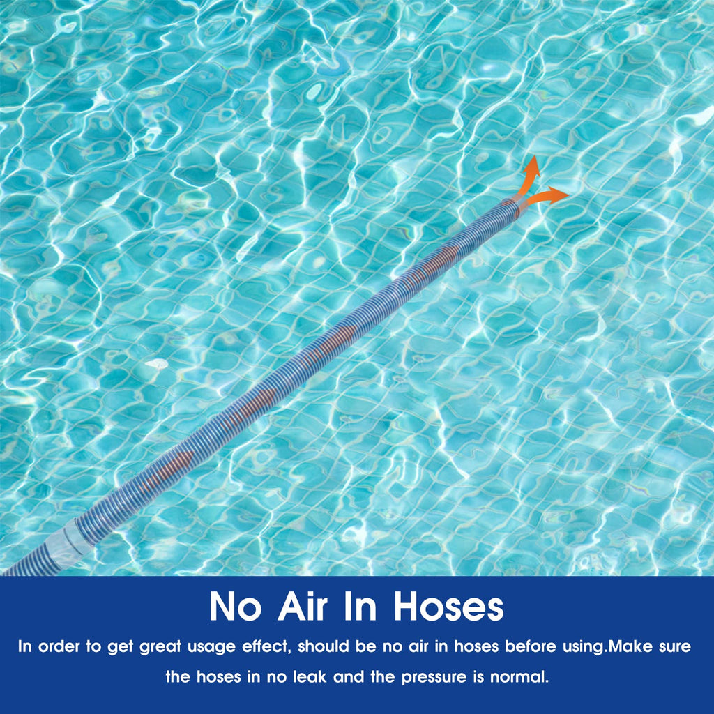 Gray-Blue 8-Piece 1.5-inch Automatic Pool Vacuum Hose Retail $49.00