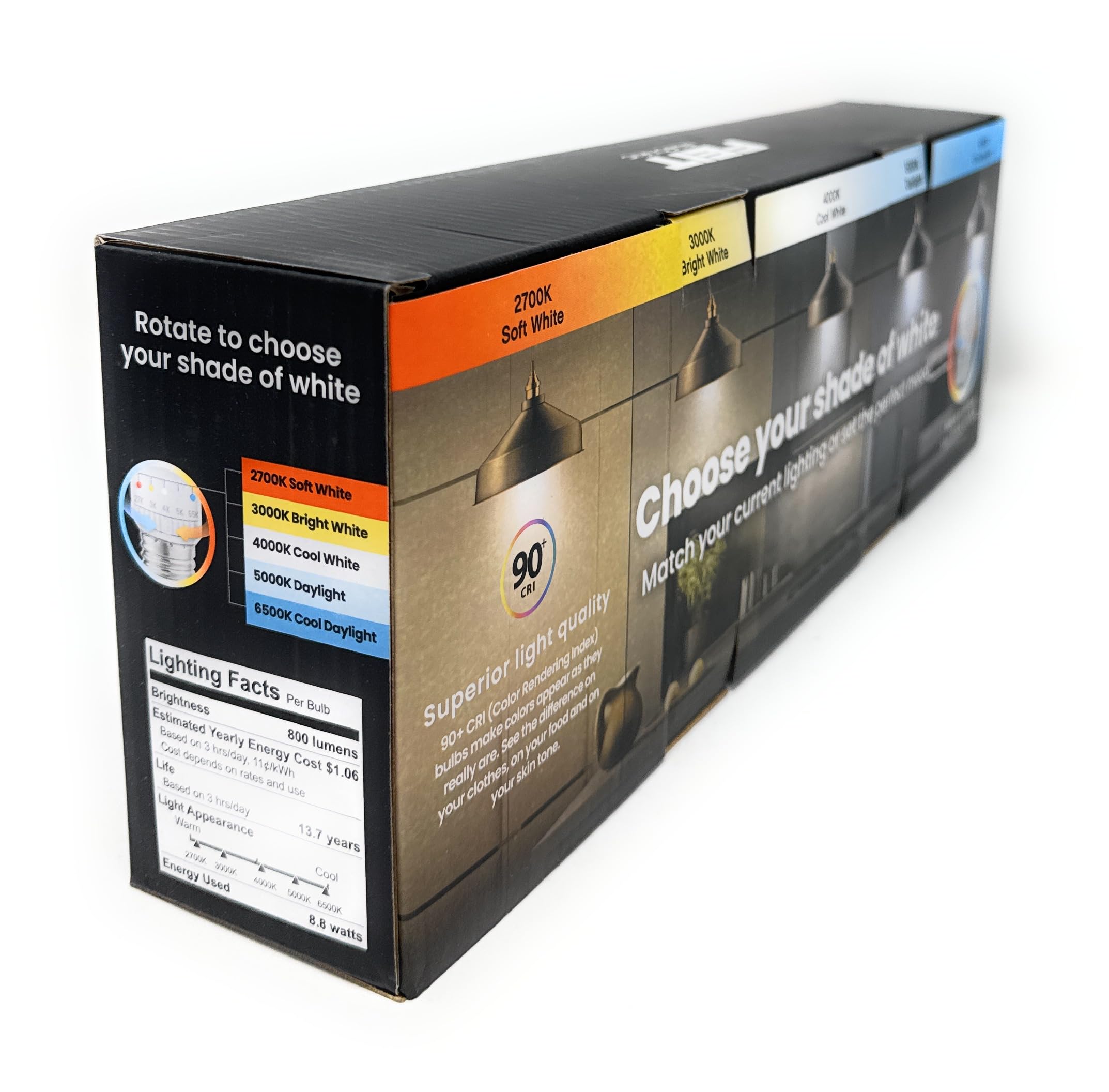 Open-Box New Feit Electric A19 60W Replacement LED Bulb Tunable White Dimmable Retail $15.00