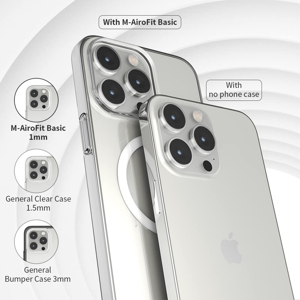 M-AiroFit Basic Ultra Thin MagSafe Case for iPhone 12 Mini Crystal Clear
