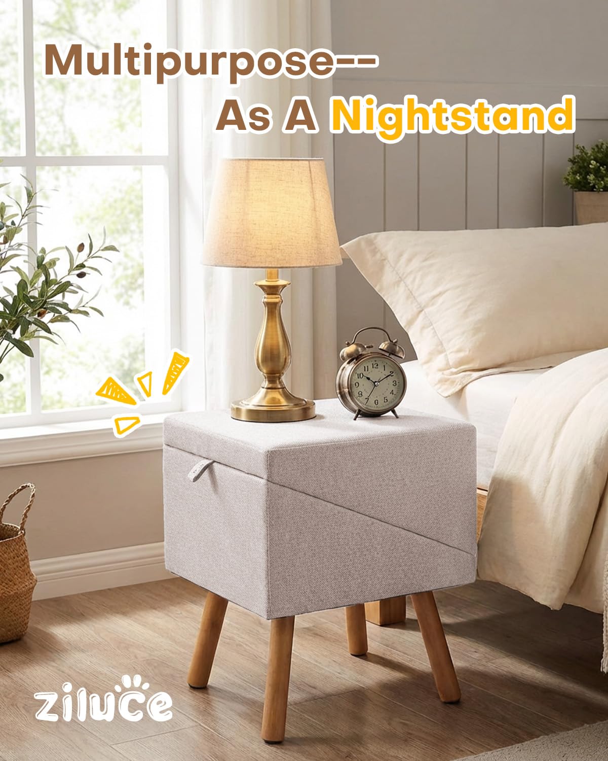 Open-Box New Ziluce 2-in-1 Foldable Dog RampPet Steps 21.06 High No-Slip Surface - Apricot.