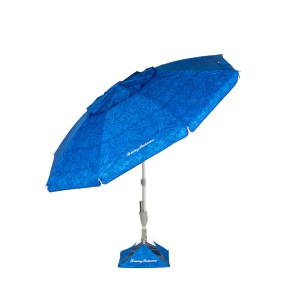 Tommy Bahama Blue Tropical Print Beach Umbrella Retail $75.00