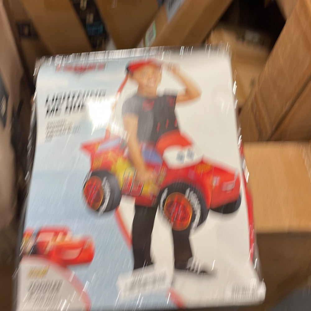 New Open-Box Spirit Halloween Toddler Lightning McQueen Ride-Along Costume Retail $65.00
