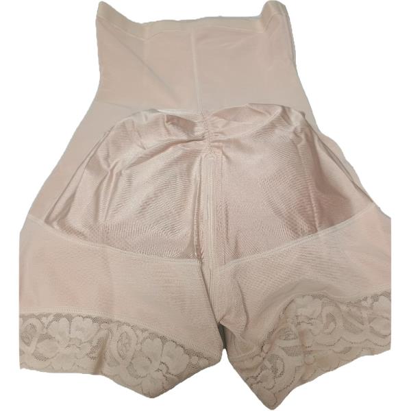 Vintage Womens High Waist Control Panty Girdle Shapewear Lace Trim 