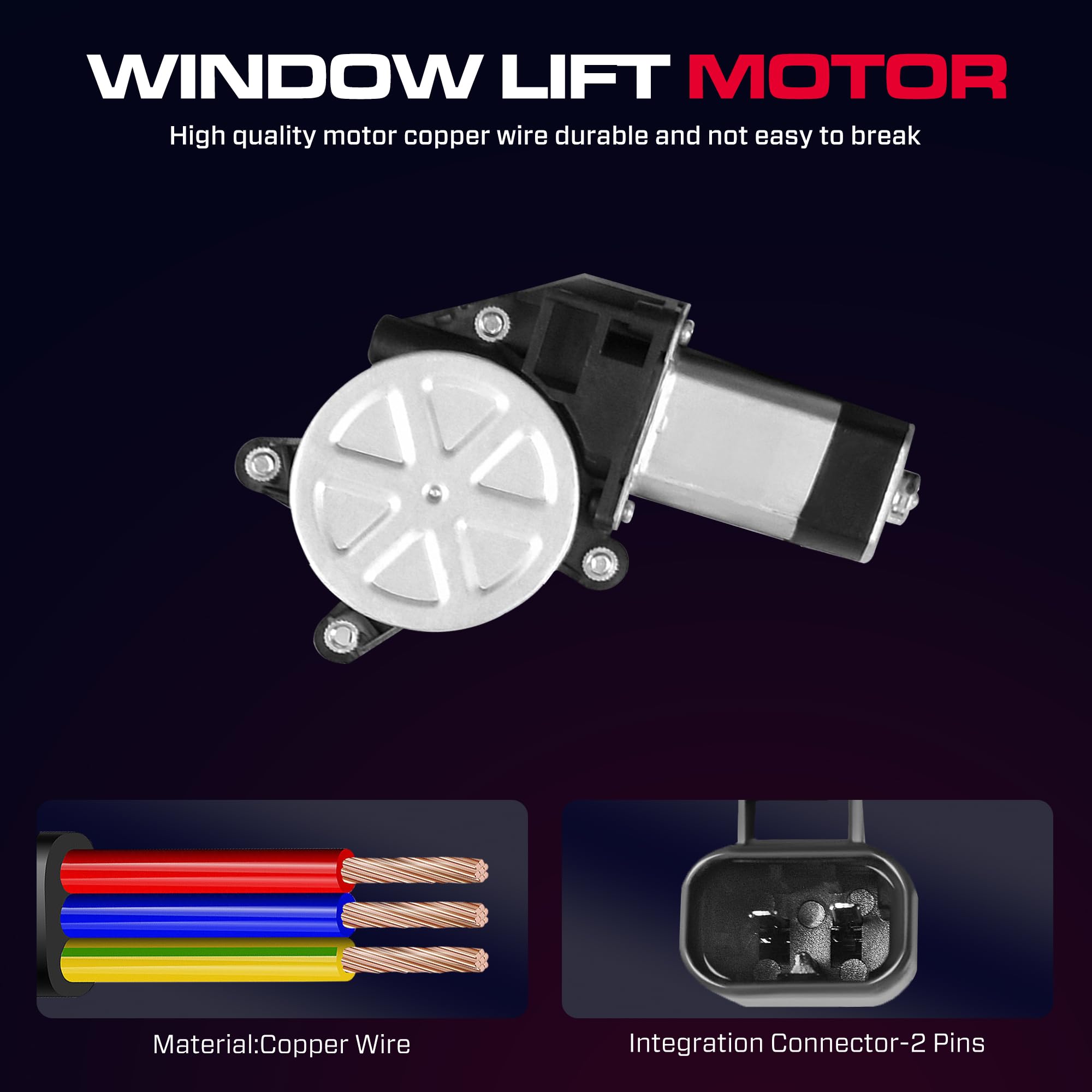 Open-Box New XIMAKA 741-390 Rear Driver Power Window Regulator w Motor for GM SUVs