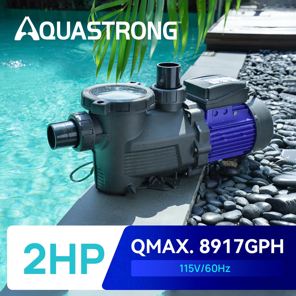 HP InAbove Ground Pool Pump with Timer 8917GPH 115V Glossy Black $201.00