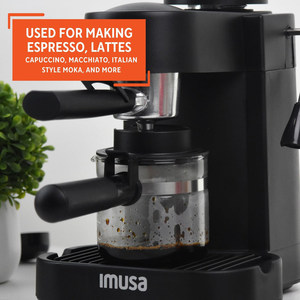 IMUSA USA GAU-18202 4 Cup Espresso/Cappuccino Maker,120 volts, Black Retail $69.00