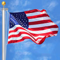 Flag Pole for Outside In Ground, 25FT Sectional Flag Pole Kit, Extra Thick 14 Gauge Heavy Duty Aluminum Flagpole, Outdoor Flag Poles with 3x5 American Flag for Yard, Residential or Commercial Retail $79.00