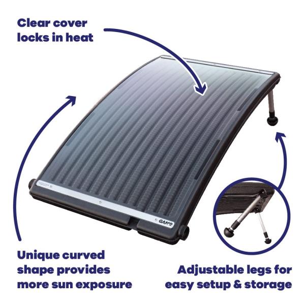 Game | SolarPRO | Curve Solar Heater for Intex & Bestway Pools Retail $249.00