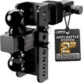 LWCH Adjustable Trailer Hitch 2 Inch Receiver 6 Inch Drop/Rise - Image 1