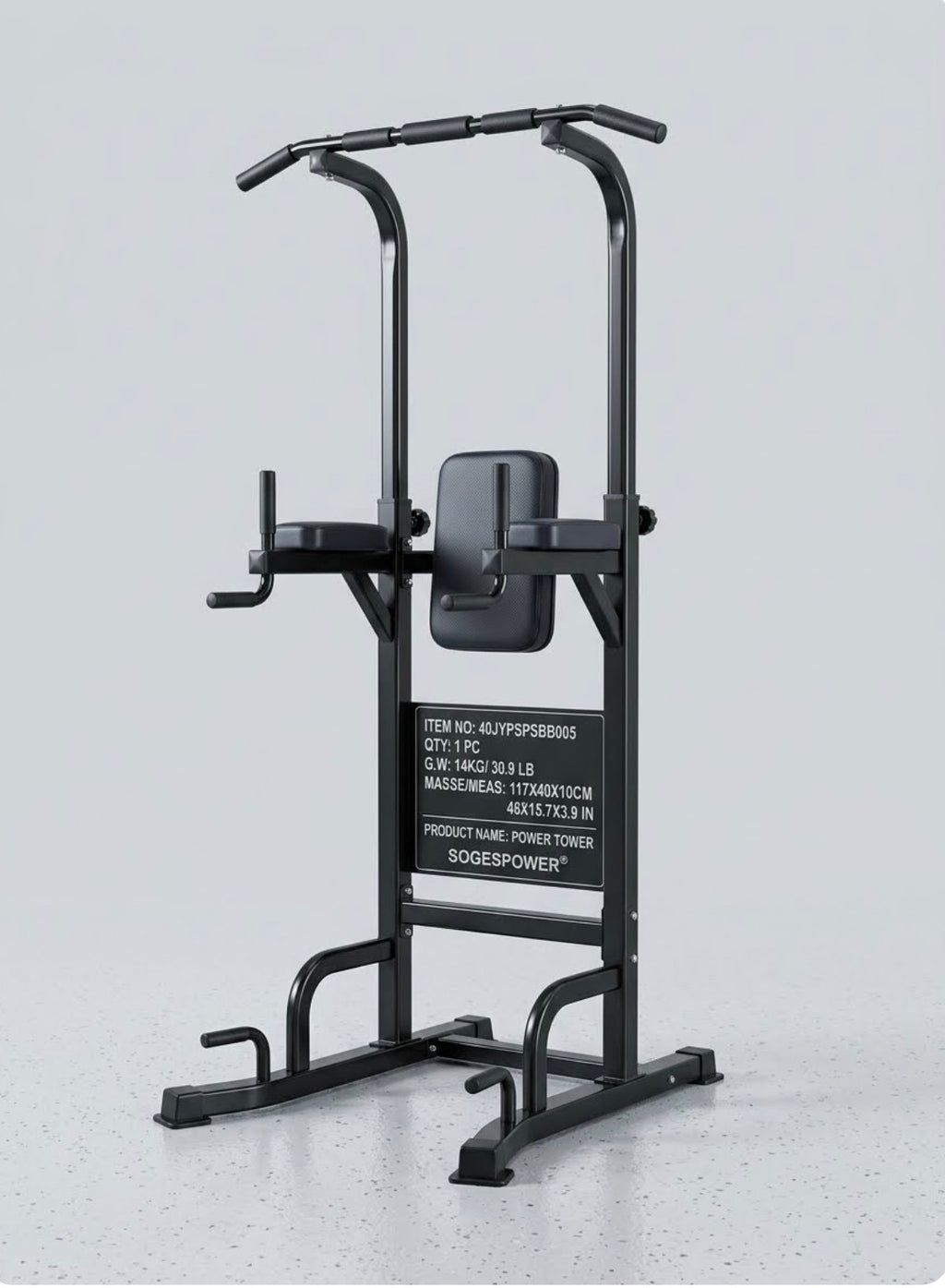 SogesPower Power Tower Pull Up Dip Station 40JYPSPSBB005 - Image 1