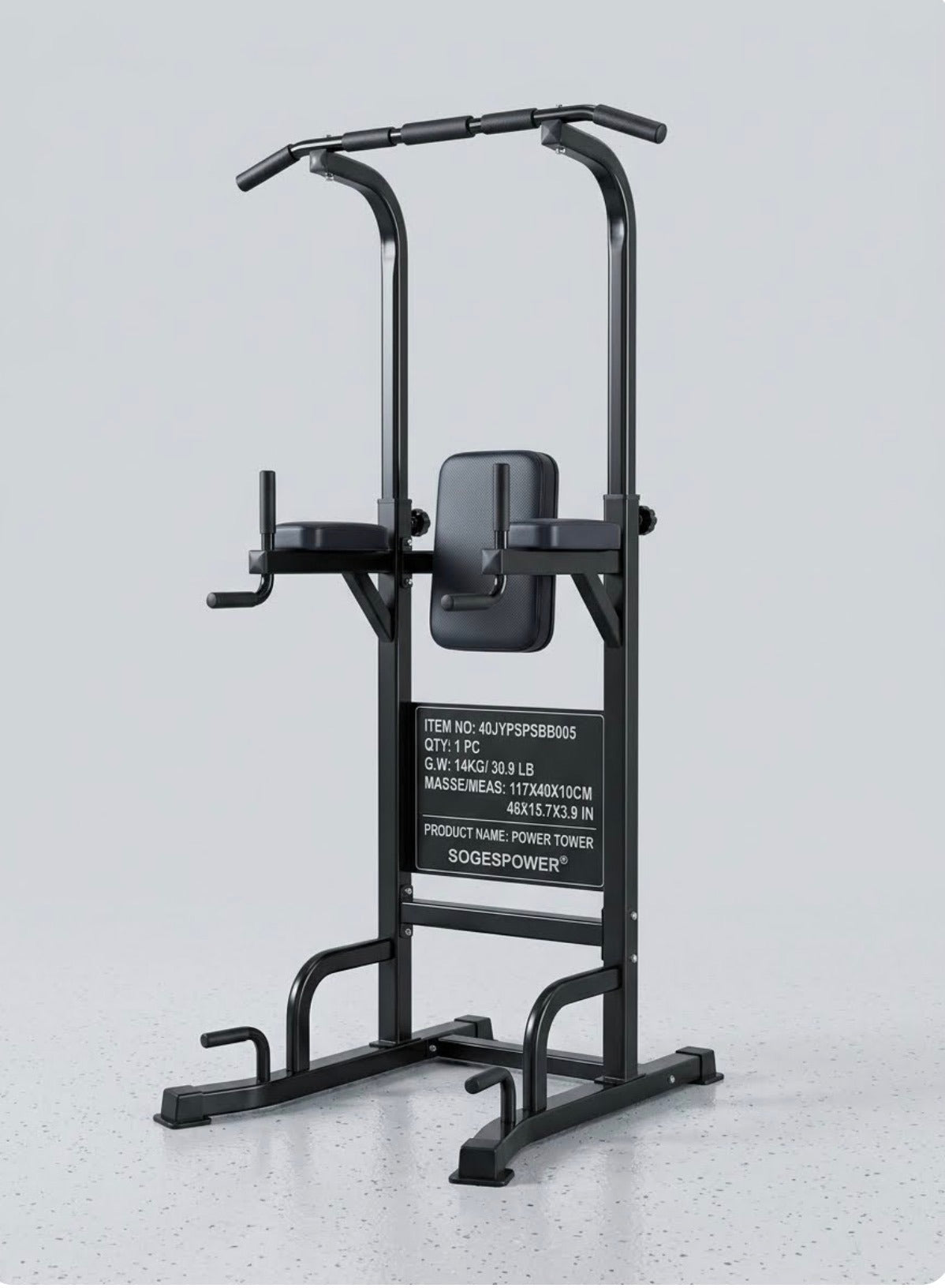 SogesPower Power Tower Pull Up Dip Station 40JYPSPSBB005 - Image 1