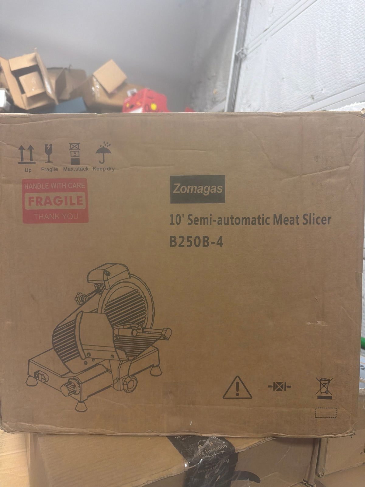 Zomagas B250B-4 10 inch Semi-automatic Meat Slicer - Image 1